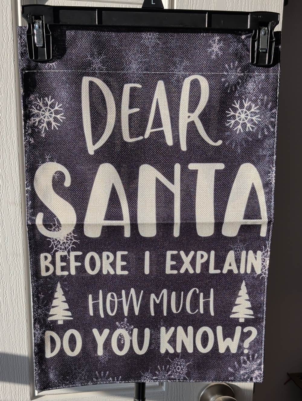 Dear Santa Holiday Wall Flag Decor